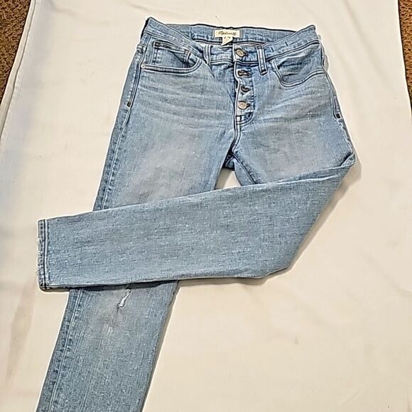 MADEWELL, jeans, button, fly, high rise, skinny, 27 - Picture 1 of 10